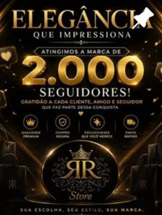 Post da RR STORE comemorando 2.000 seguidores